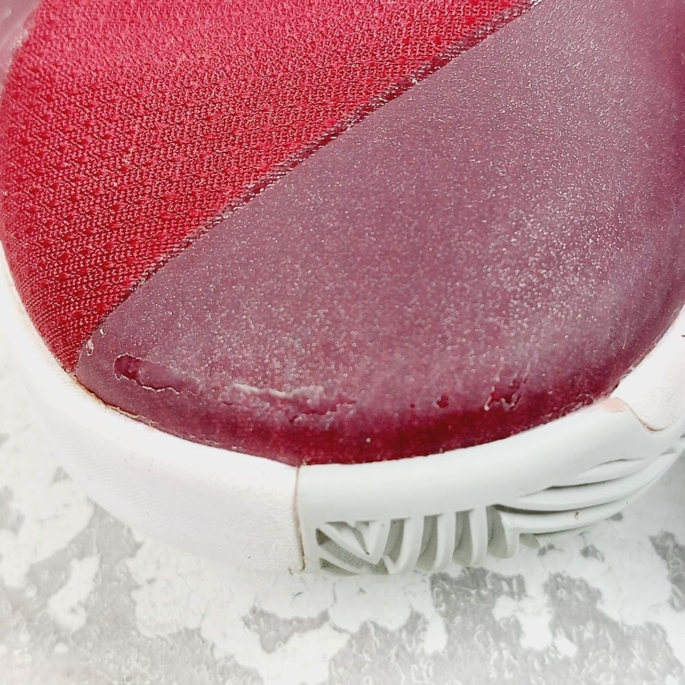 Nike Hyperdunk Red White Logo Lace Up High Top Athletic Basketball Sneakers D170 - Picture 12 of 13
